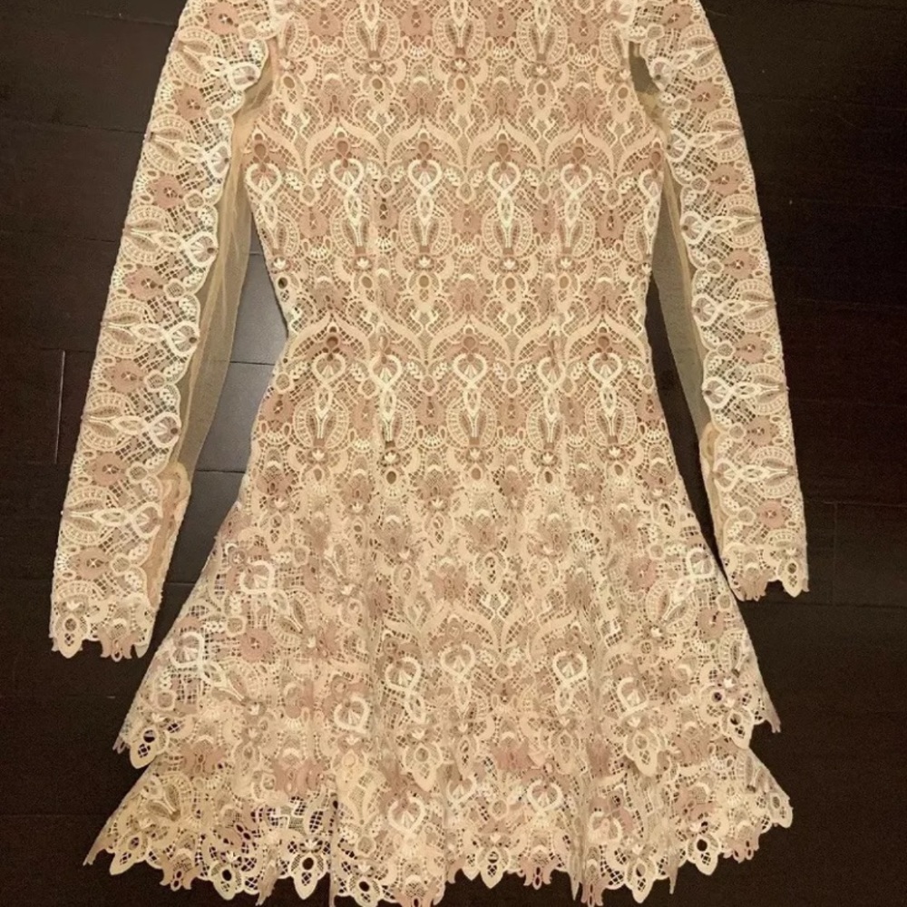 Jonathan Simkhai Floral Lace with Button Detail